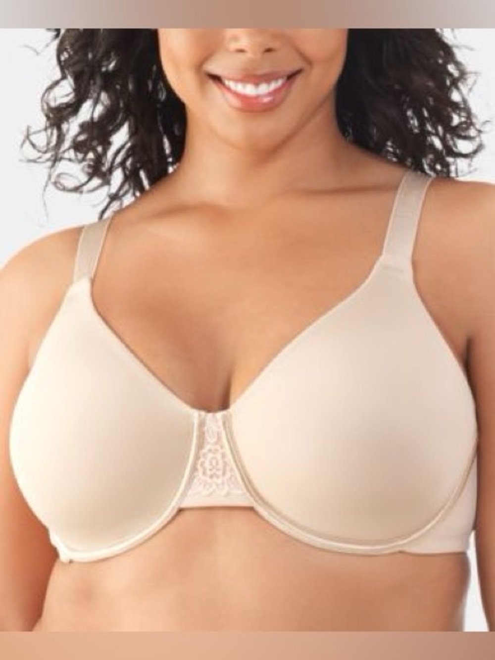 Vanity Fair Women 38DD Beige Full Figure Beauty Back Smoothing Minimizer Bra NWT